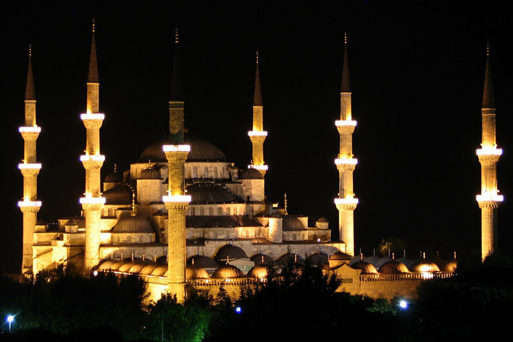 مسجد سلطان احمد شب