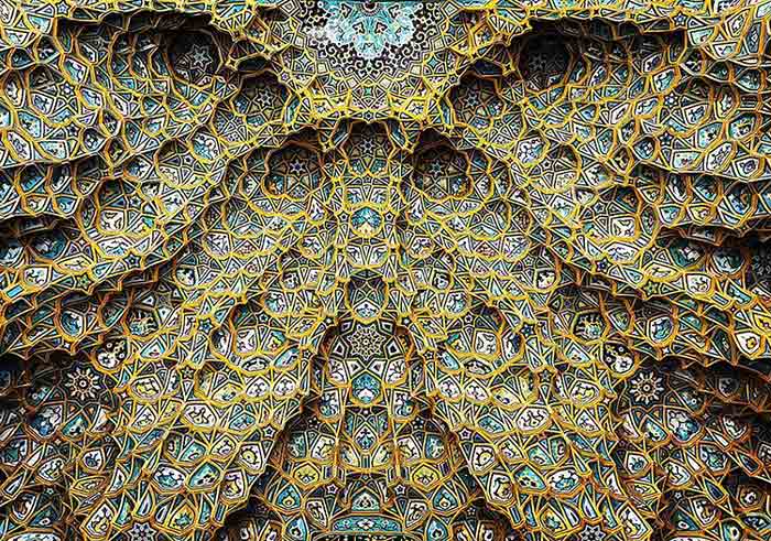 زیبایی مبهوت کننده سقف مساجد ایران
