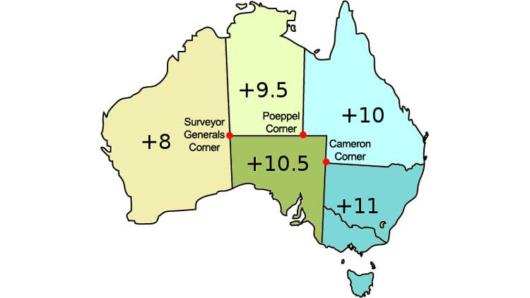 منطقه زمانی استرالیا