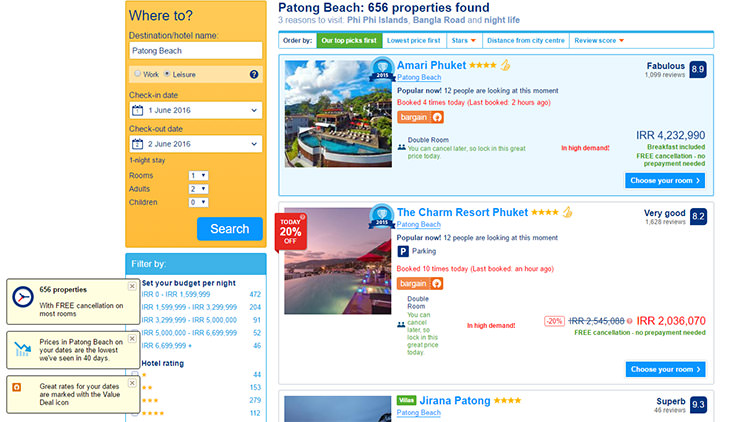 booking