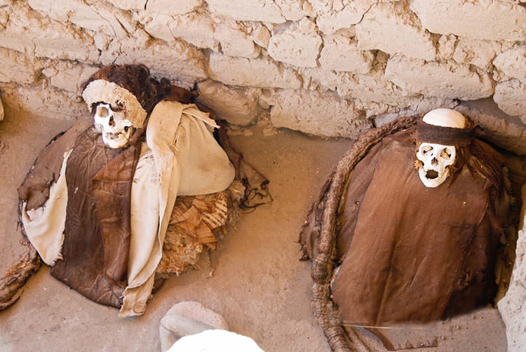 مومیایی‌های کشف شده در گورستان چوکیلا در پرو