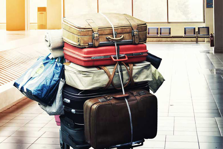 حمل چمدان های متعدد