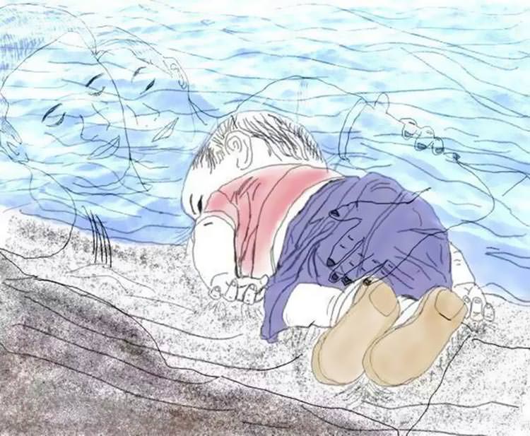 syrian-boy-drowned-mediterranean-tragedy-artists-respond-aylan-kurdi-15__700