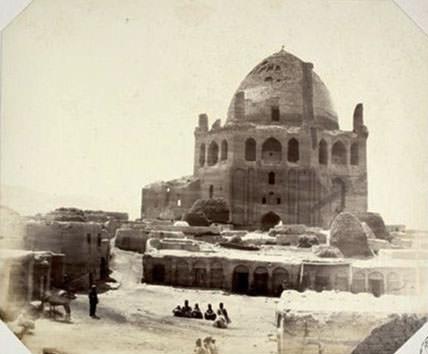 عکس قدیمی از گنبد سلطانیه