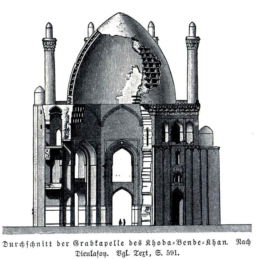 sultanieh-grabkapelle-des-rhoda-bende-khan-um-1316-islamische-baukunst