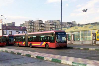  در اتوبوس BRT نقشه بریل نصب می‌شود
