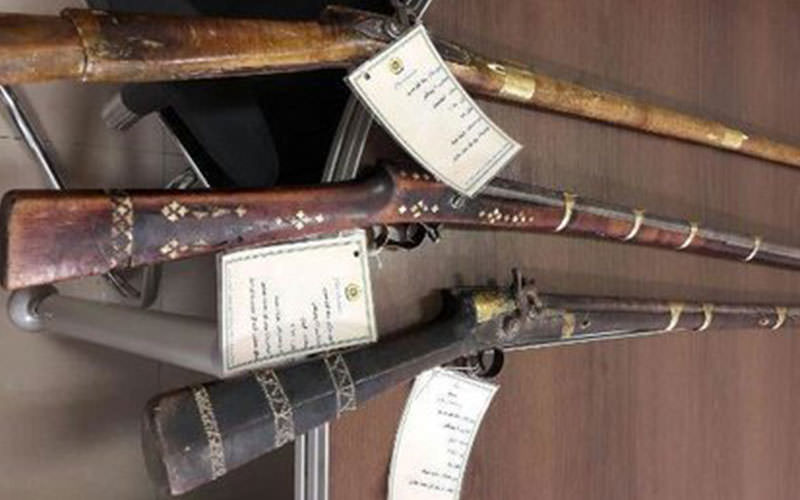 سه قبضه سلاح تاریخی در کاخ موزه مشروطه نمایش داده می‌شود