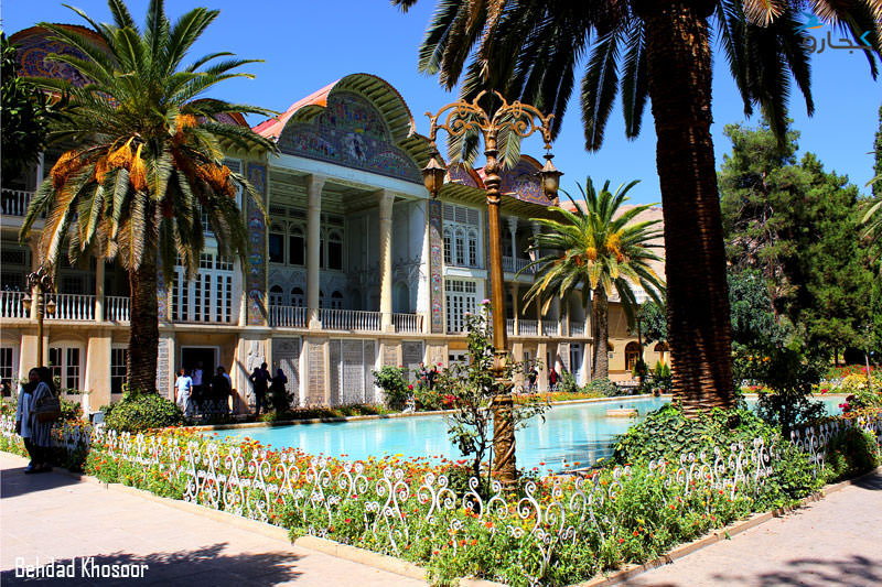 عکس معماری باغ ارم شیراز