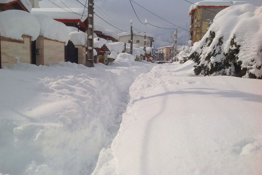 بارش‌ برف در مازندران امشب قطع می‌شود