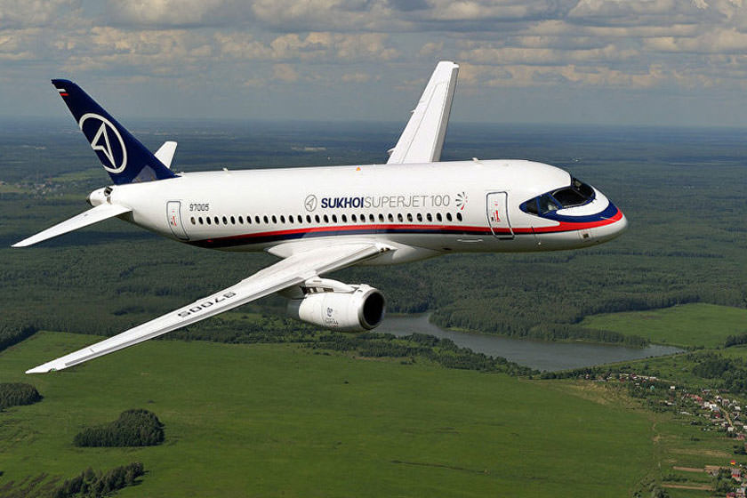 اجاره هواپیماهای سوخو ۱۰۰ از روسیه توسط یک شرکت ایرانی