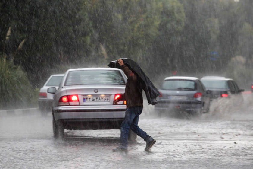 باران شدید برای تهران و ۹ استان دیگر پیش بینی می‌شود