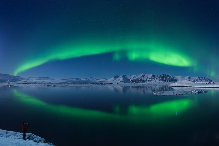 تور مجازی: شفق قطبی در ایسلند