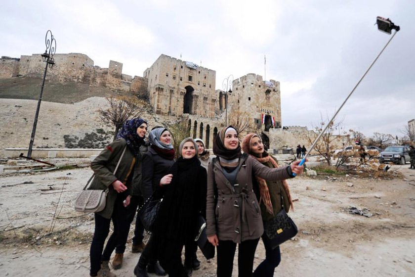 حلب؛ تصاویری از بازگشت مجدد توریست‌ها به این شهر