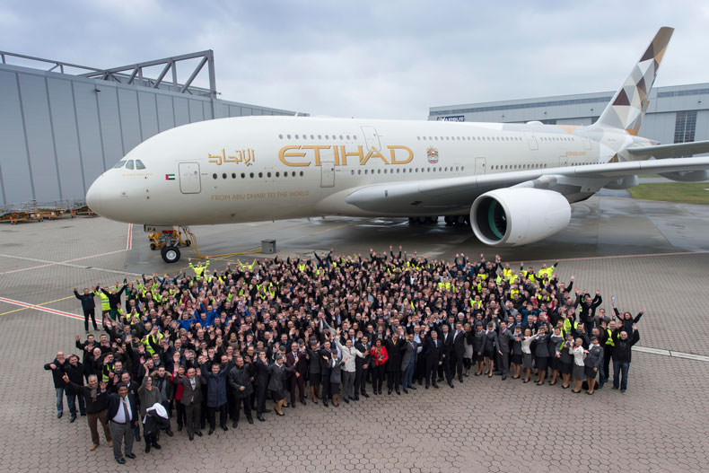 شرکت هواپیمایی اتحاد، برنده‌ی جایزه‌ی بهترین شرکت هواپیمایی سال 