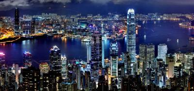 تصاویری زیبا از آسمانخراش های هنگ‌کنگ