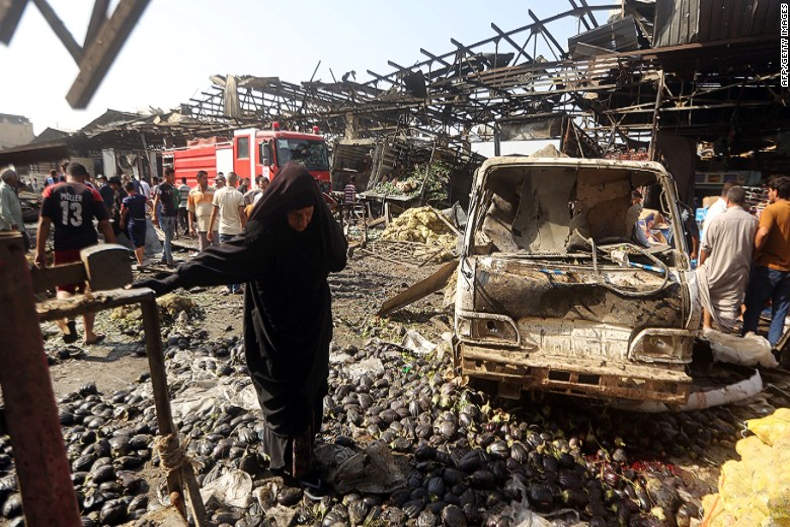 انفجار امروز منطقه سیدیه بغداد؛ ده‌ها کشته و زخمی