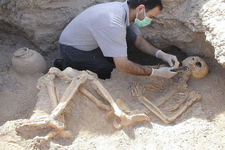 بقایای انسانی مربوط به هزاره اول قبل از میلاد در مریوان کشف شد