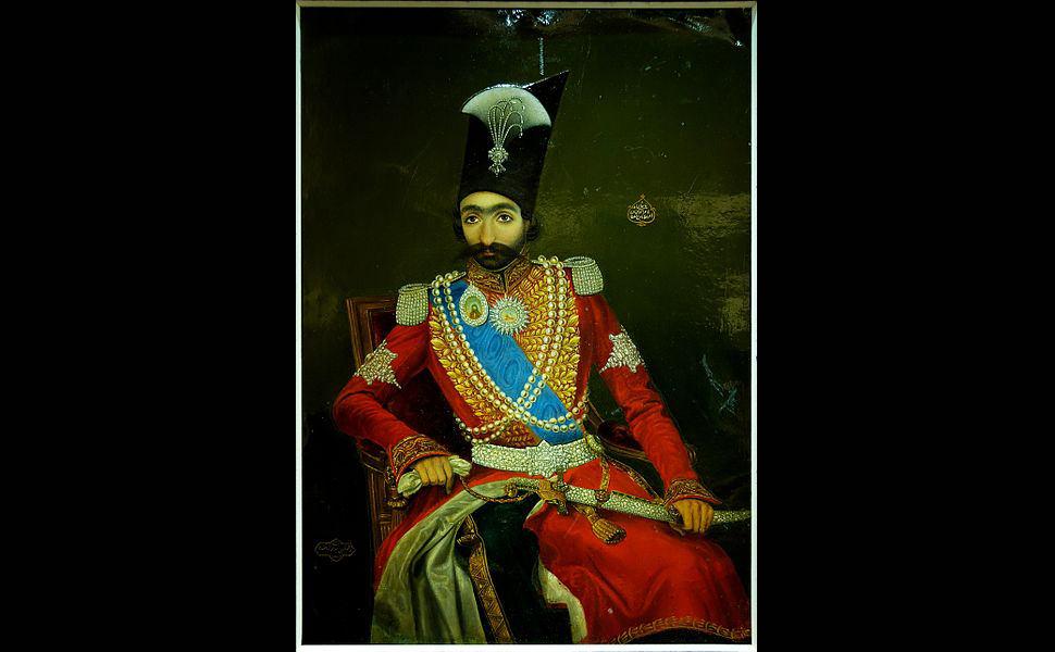 نقاشی رنگ روغن ناصرالدین شاه در موزه لوور