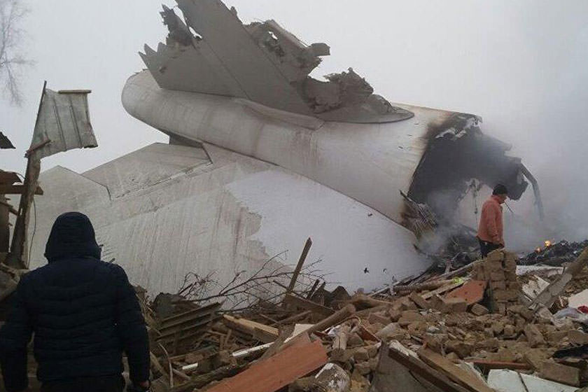 سقوط هواپیمای باری ترکیه در قرقیزستان؛ ۳۲ کشته