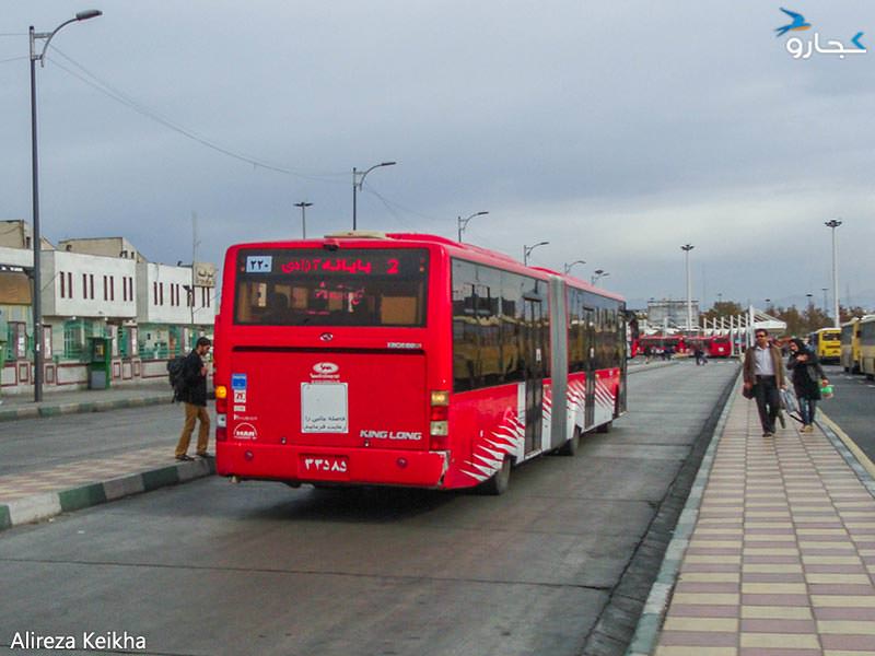 مسیر اتوبوس لاله جوانمرد حمل و نقل عمومـی درون تهران؛ BRT - کجارو mimplus.ir