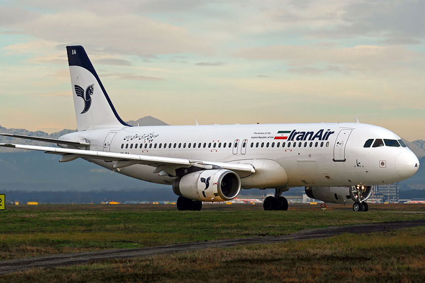 ایرباس A321 ایران ایر وارد فرودگاه مهرآباد شد