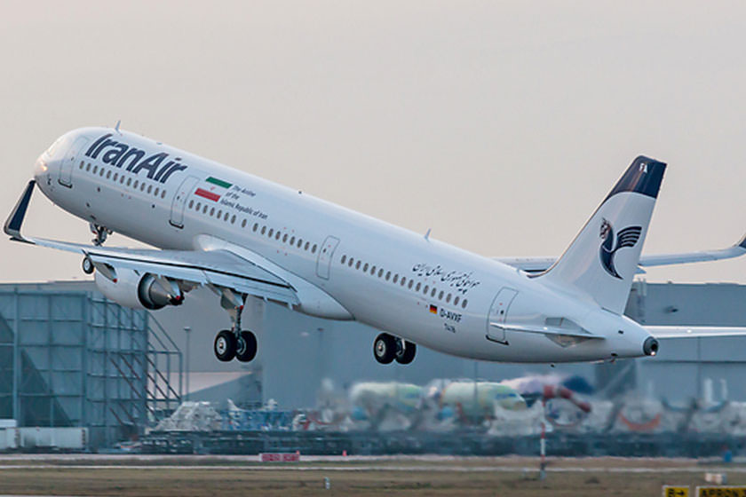ایرباس A321 ایران ایر لحظاتی قبل از تولوز به سمت تهران حرکت کرد