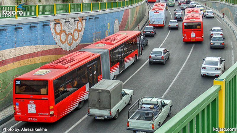 مسیر اتوبوس لاله جوانمرد حمل و نقل عمومـی درون تهران؛ BRT - کجارو mimplus.ir