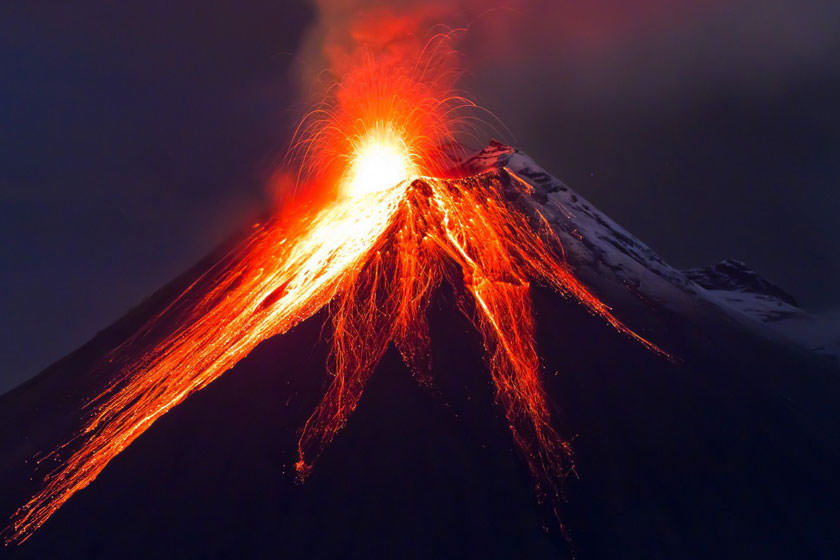 سفر به آتشفشان های فعال برای تماشای قدرت طبیعت