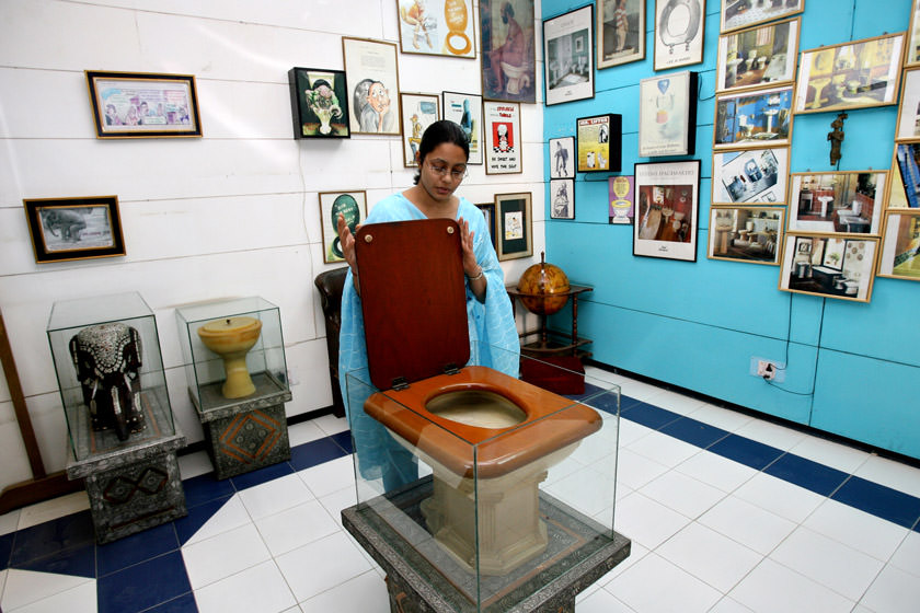 برپایی "موزه توالت دهلی نو" به بهانه روز جهانی توالت