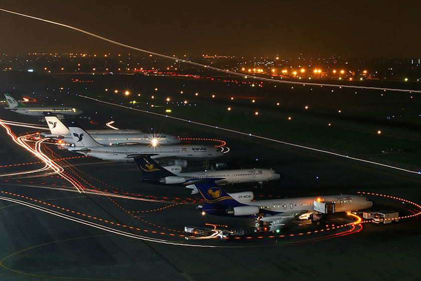 توقف پروازهای فرودگاه مهرآباد از ۱۲ شب تا ۶ صبح