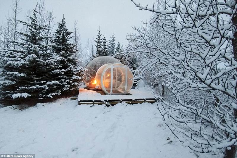 هتل حبابی در ایسلند