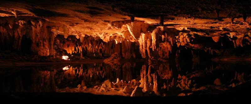 نورپردازی محوطه تاریک غار پریان
