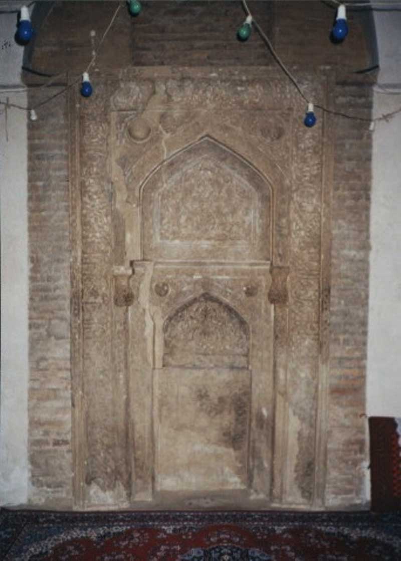 محراب خشتی و قدیمی مسجد میر