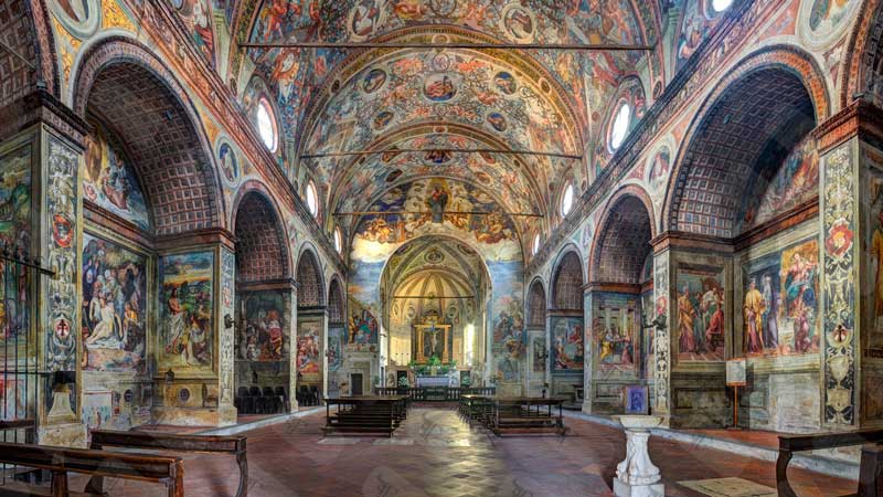 نقاشی های داخلی کلیسای سانتا ماریا دله گرتزیه 