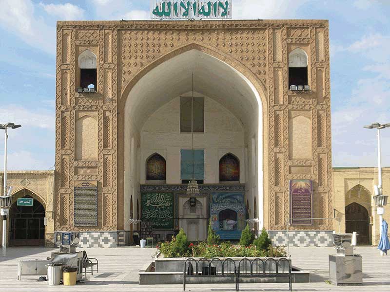 سردر و باغچه مسجد جامع نیشابور