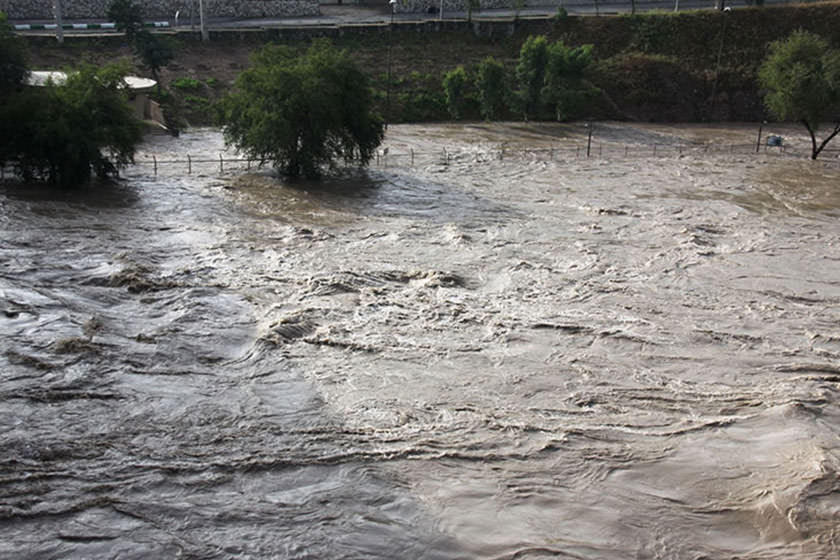 رودخانه‌های شیراز طغیان کرد