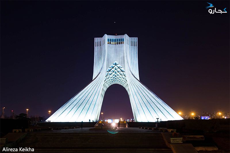 زیباترین عکس از میدان آزادی تهران