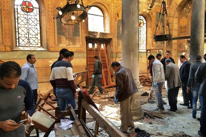 انفجار بمبی دیگر در کلیسای مصر ۳۰ تن کشته و ۶۰ نفر زخمی 