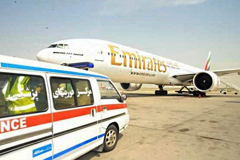 فرود اضطراری هواپیمای اماراتی درفرودگاه امام خمینی تهران
