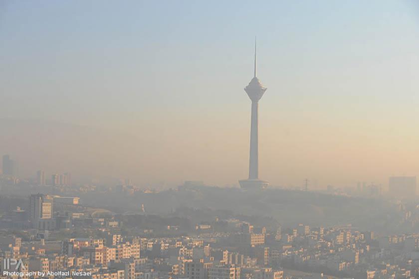 هوای ناسالم تهران بر اثر گرد و غبار