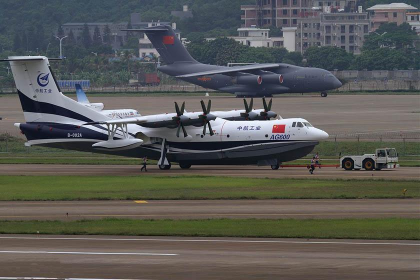 آزمایش بزرگترین هواپیمای آبی - خاکی عظیم ساخت چین