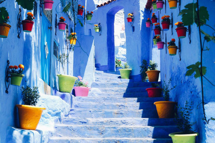 خیابان زیبا در مراکش