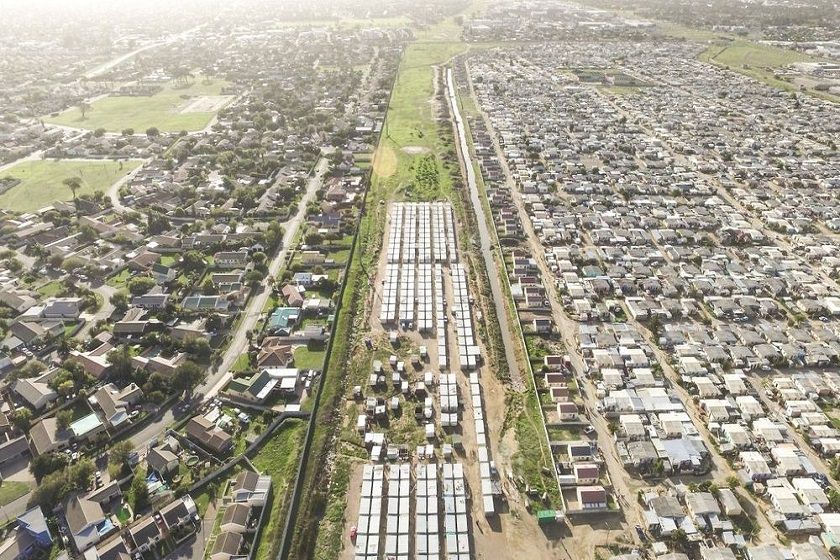 تصاویر هوایی از کیپ تاون؛ نمایشی از تضاد فقر و ثروت