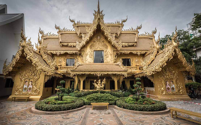 ساختمان طلایی-معبد سفید تایلند