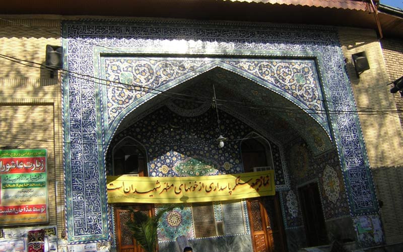 کاشی کاری ورودی مسجد جامع لاهیجان