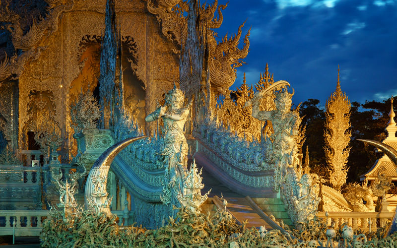 معبد سفید یا وات رانگ کان در تایلند
