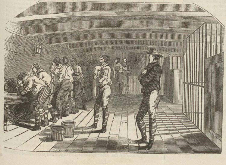 جابجایی زندانیان با کشتی در قرن نوزدهم