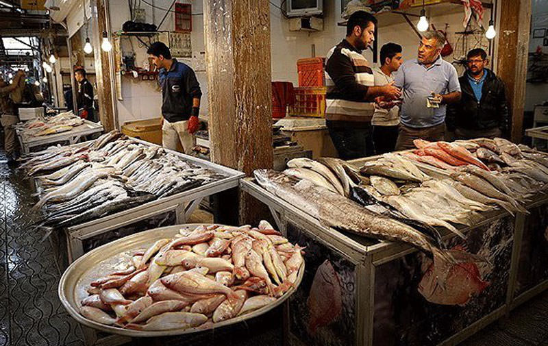 Image result for ‫ماهی فروشی بوشهر‬‎