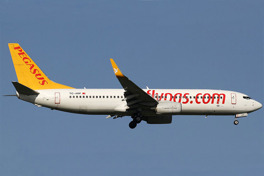خروج هواپیمای خطوط هوایی «پگاسوس» ترکیه از باند فرودگاه ترابزون