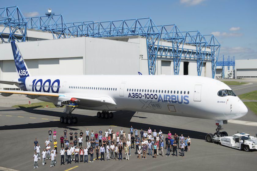 ورود هواپیمای آزمایشی ایرباس A350-1000 به دوحه